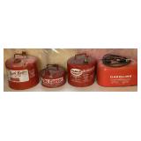 Vintage Metal Gasoline Can Collection