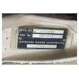 Johnson 25 HP Outboard Motor with 6 Gallon Gas Tank with Electric Start