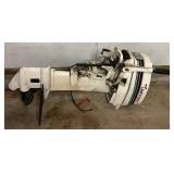 Johnson 25 HP Outboard Motor with 6 Gallon Gas Tank with Electric Start