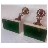 Pair of Vintage Victorian Brass Candelabras