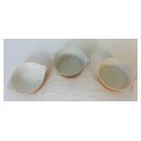 Vintage Pyrex Old Orchard Casserole Dishes - Set of 3 with Lids