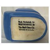 Vintage Hall Pitcher Blue Art Deco for Westinghouse Made in the USA