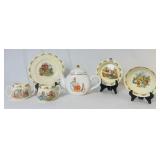 Royal Doulton Bunnykins Dinnerware Series and Beatrix Potter Peter Rabbit Ceramic Teapot
