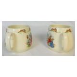 Royal Doulton Bunnykins Dinnerware Series and Beatrix Potter Peter Rabbit Ceramic Teapot