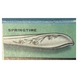 Large Set of 1847 Rogers Bros. Springtime Silverplate Flatware Set