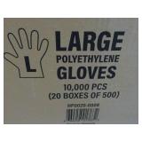 Case of 10,000 Size Large Polyethyl...