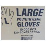 Case of 10,000 Size Large Polyethyl...
