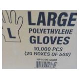 Case of 10,000 Size Large Polyethyl...