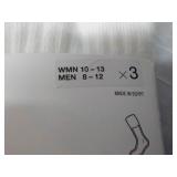 3 pair NIKE Everyday White Socks W ...