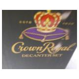 3 pc Crown Royal Decanter Set...