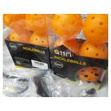 12 Pickleballs and 2 Visors...