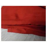 Many Yards Burgundy Material...