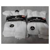 12 pair White Wear Proof Athletic S...