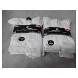 12 pair White Wear Proof Athletic S...