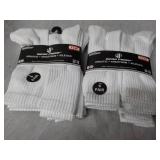12 pair White Wear Proof Athletic S...