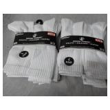 12 pair White Wear Proof Athletic S...