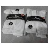 12 pair White Wear Proof Athletic S...