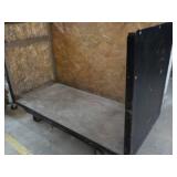 Wood Shelf On Wheels 67 x 32 x 48"...