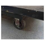 Wood Shelf On Wheels 67 x 32 x 48"...