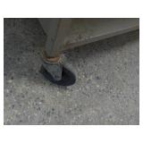 2 Metal Shelving Units and 1 Desk...