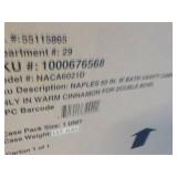 Naples new in box 60" Wide Cinnamon...