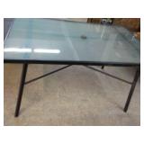 Glass Top Patio Table 36 x 48" with...