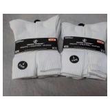 12 pair White Wear Proof Athletic S...