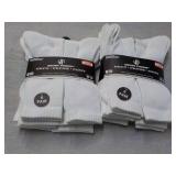12 pair White Wear Proof Athletic S...