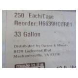 Case of 250 Clear 33 Gallon Trash B...