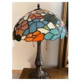 Table Lamp with Tiffany Stained Glass Style Shade