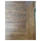 Dining Table - Dark Wood, Double Pedestal Base