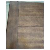 Dining Table - Dark Wood, Double Pedestal Base