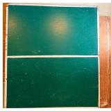 Pool Table - Green Felt, Wood Frame w/ Cues & Balls and Includes a Ping-Pong Table Top with Net and Accessories