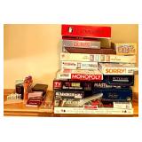 Brookstone Dartboard & Family Board Game Lot - SEE ALL PHOTOS