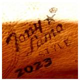 Pre-owned Tony Lama - Two-Tone Leather Cowboy Boots with Embroidered Shaft - Size 8.5 E