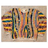 Coogi Knit Sweater - Patchwork Multicolor, Mercerized Cotton