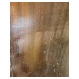 Tall Dresser - Dark Wood with 2 Small Top Drawers & Keyhole with Key