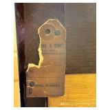 Tall Dresser - Dark Wood with 2 Small Top Drawers & Keyhole with Key