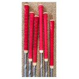 Adams Golf Bag & Ray Cook Classic Plus Chipper & Irons with Red Grips & Umbrella