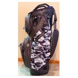 Adams Golf Bag & Ray Cook Classic Plus Chipper & Irons with Red Grips & Umbrella