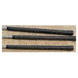 Vintage Hughes Patent Leather Golf Bag with Walter Hagen Irons