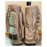 2x Golf Bags & Accessories Set