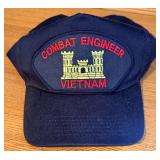 8 US Army Vietnam Era Caps Lot with Pearl Harbor Cam Ranh Bay Patches