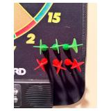 Brookstone Dartboard & Family Board Game Lot - SEE ALL PHOTOS