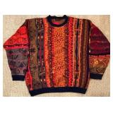 Coogi Patchwork Wool Sweater - Made in Australia
