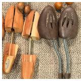 Vintage Wooden Shoe Trees - 12 Pair Assorted Set