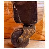 Tall Dresser - Dark Wood with 2 Small Top Drawers & Keyhole with Key