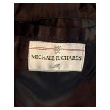 Michael Richards Navy Wool Overcoat & The Foursome Grey Wool Herringbone Coat