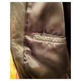 Burks Bay Leather Bomber Jacket Size M
