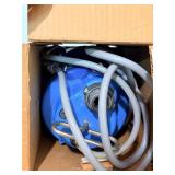 Three-Piece Lot: Simer Geyser Pump, Husky Charger, Ryobi Door Lock Kit